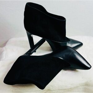 Jimmy Choo Diad Leather and Suede Ankle Boots Authentic